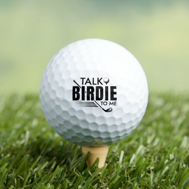 Talk Birdie To Me Golf Balls (Insitu Tee)