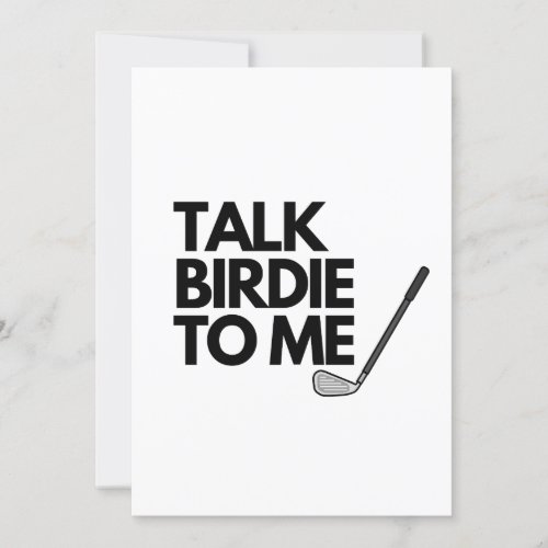 Talk Birdie To Me Invitation