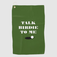 Talk birdie to my funny golf towel gift for golfer