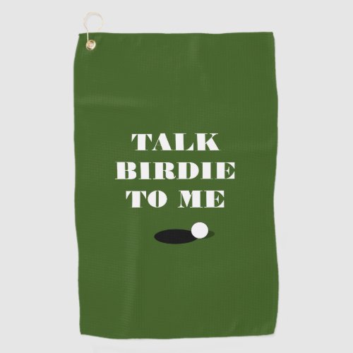 Talk birdie to my funny golf towel gift for golfer