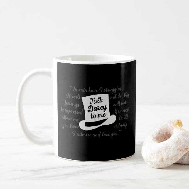 Talk Darcy To Me II Coffee Mug (With Donut)
