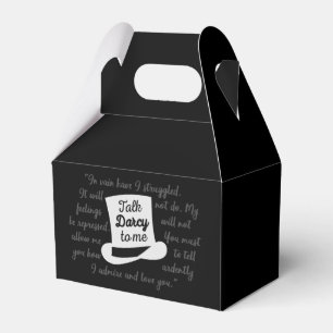 Talk Darcy To Me II Favor Boxes