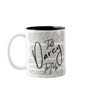 Talk Darcy To Me Two-Tone Coffee Mug