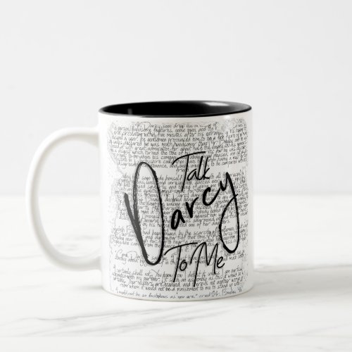 Talk Darcy To Me Two_Tone Coffee Mug
