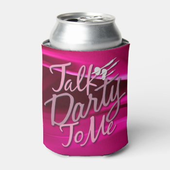 Talk Darty To Me Darts Aiming Fluid Hugger Can Cooler by mydartshirts at Zazzle