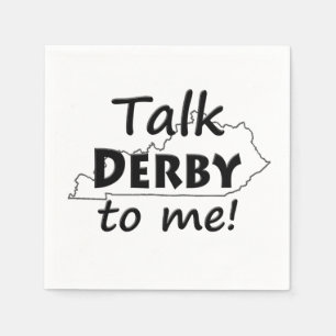 Talk Derby to me Derby Horse Race Party Napkins
