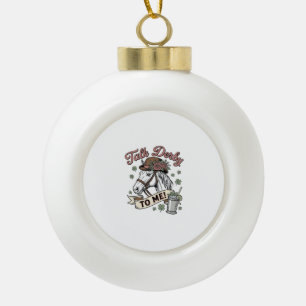 Talk Derby To Me Horse Mint Julep Vintage Shirt_1 Ceramic Ball Christmas Ornament