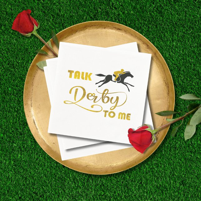 Talk Derby to me Horse racing Napkins (Creator Uploaded)