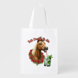 Talk Derby To Me T-Shirt Grocery Bag