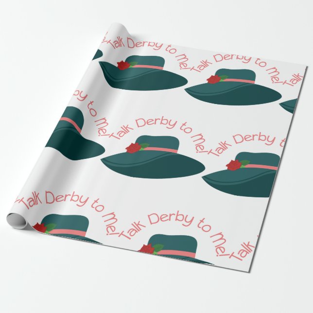 Talk Derby Wrapping Paper (Unrolled)
