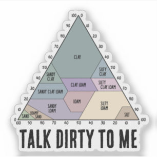 Talk Dirty to Me- Soil Texture Diagram Sticker