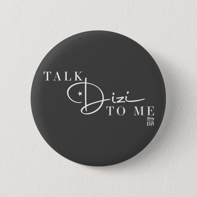 Talk Dizi Script Gray Button (Front)