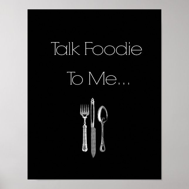 Talk Foodie to Me- Kitchen Wall Art (Front)