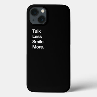 Talk Less Smile More Historic Hamilton Quote Print iPhone 13 Case