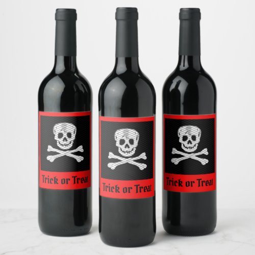 Talk Like a Pirate Day and Halloween Wine Label