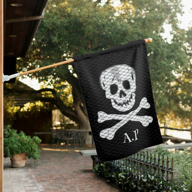 Talk Like a Pirate Day Personalize  House Flag (In SItu)
