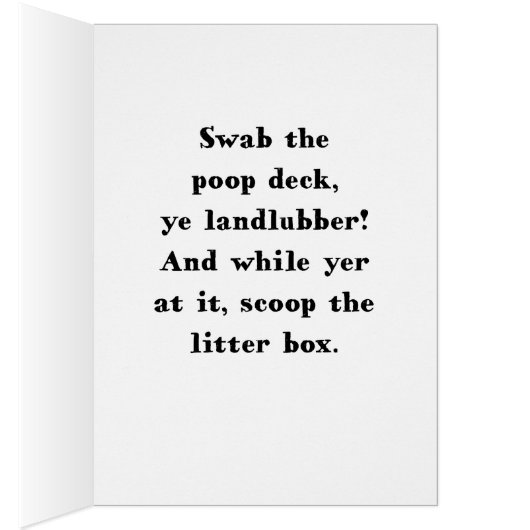 Talk Like a Pirate Day Somali Cat (Inside (Right))