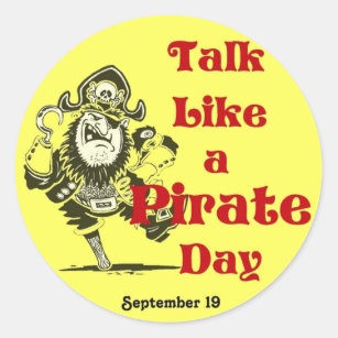 Talk Like a Pirate Day Sticker