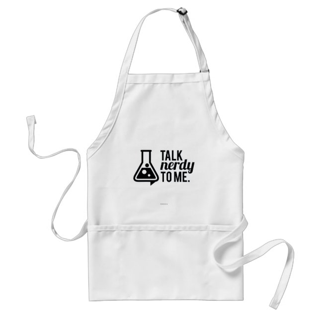 Talk Nerdy Adult Apron (Front)