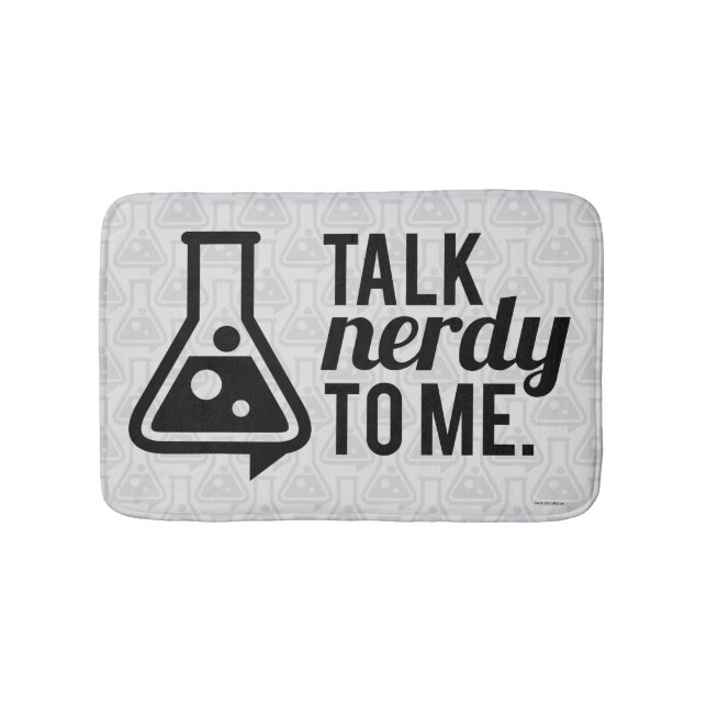 Talk Nerdy Bathroom Mat (Front)