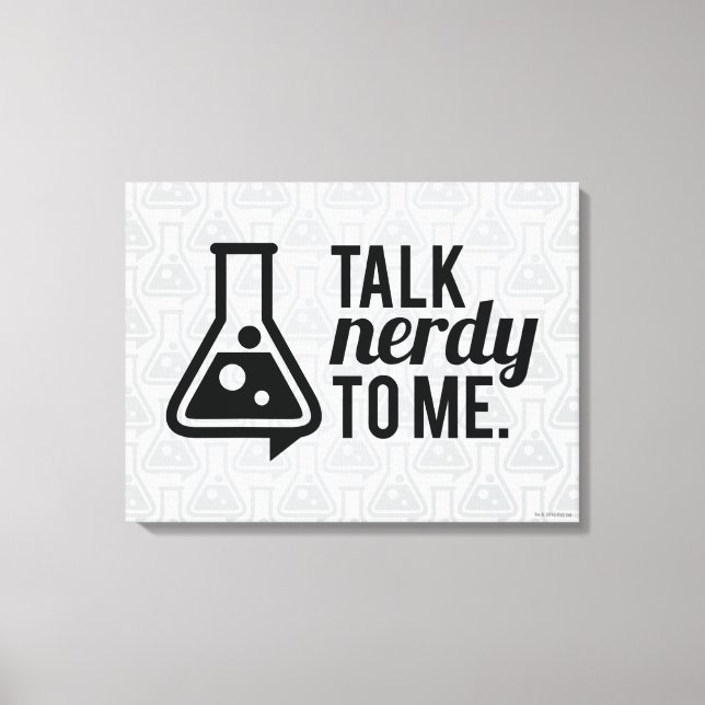 Talk Nerdy Canvas Print (Front)