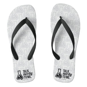 Talk Nerdy Flip Flops