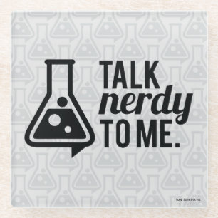 Talk Nerdy Glass Coaster