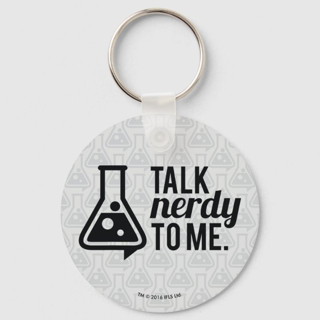 Talk Nerdy Keychain (Front)