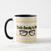 Talk Nerdy To Me Geek Love Mug (Left)