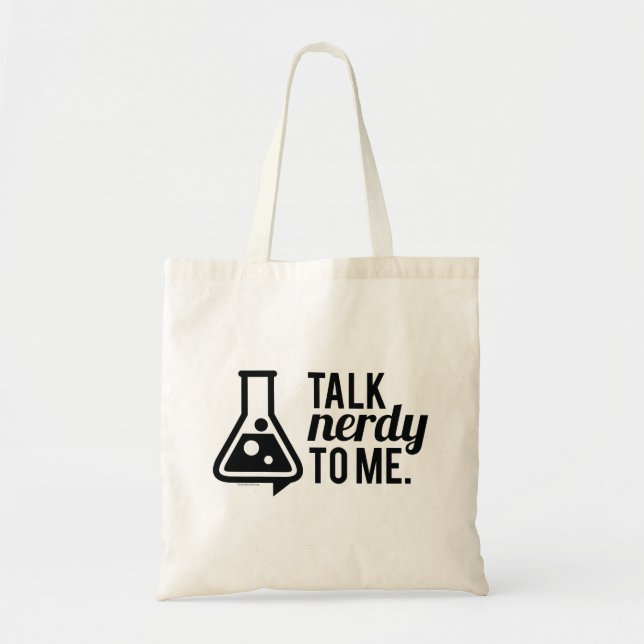 Talk Nerdy Tote Bag (Front)