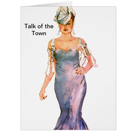 Talk of the Town Greeting Card or Invitation (Front)