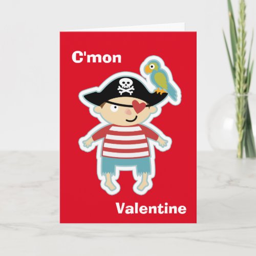 Talk Pirate Valentine Card