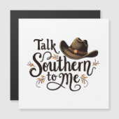 Talk Southern to Me Funny Cowboy Hat Western (Front/Back)