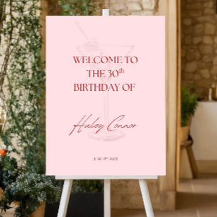 Talk Thirty to Me Birthday Milestone Welcome Sign