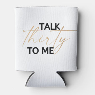 Talk 30 to me pink girly modern typography elegant acrylic tumbler