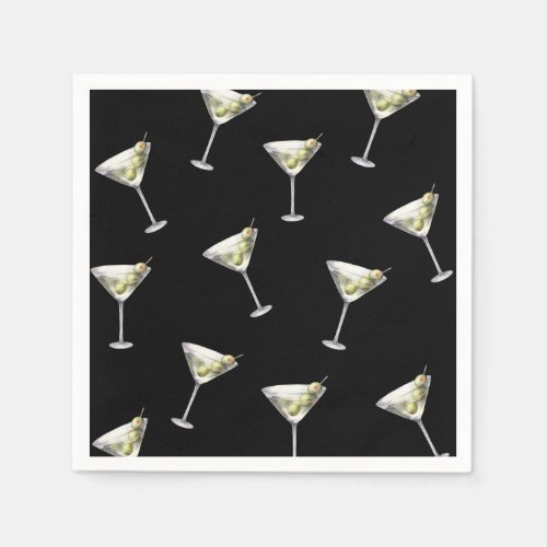 Talk Thirty To Me Dirty Martini 30th Birthday Napkins