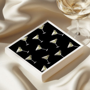 Talk Thirty To Me Dirty Martini 30th Birthday Napkins