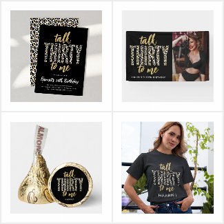 'Talk Thirty To Me' Leopard Print