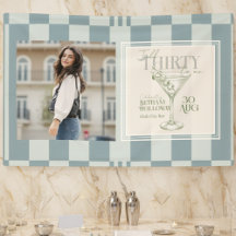 Talk Thirty To Me Martini 30th Birthday Photo