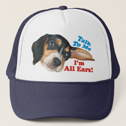 Talk to Me Im All Ears Beagle Cap