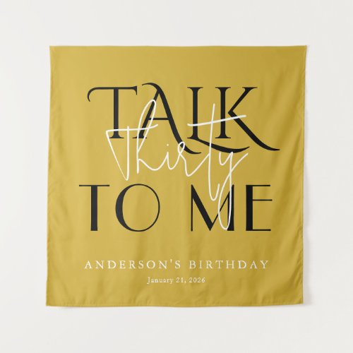 Talk To Me Thirty Birthday Bold Wall Art Decor