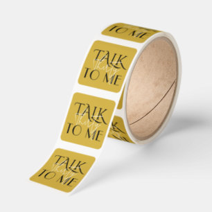 Talk To Me Thirty Birthday Square Sticker Roll