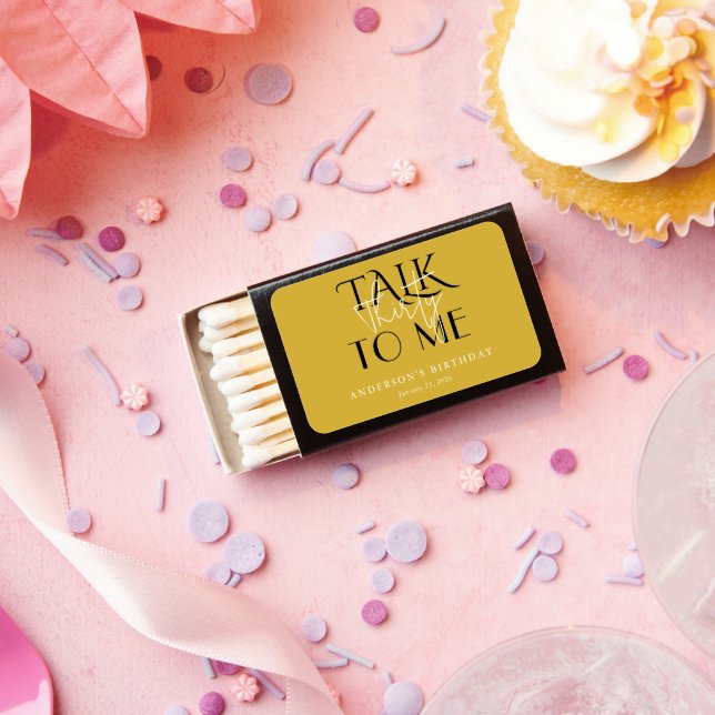 Talk To Me Thirty Fun Birthday Matchboxes (Insitu)