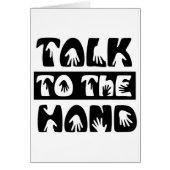 Talk To The Hand (Front)