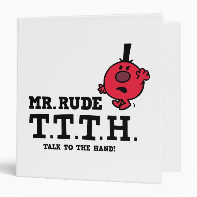 Talk To The Hand 3 Ring Binder (Front/Inside)