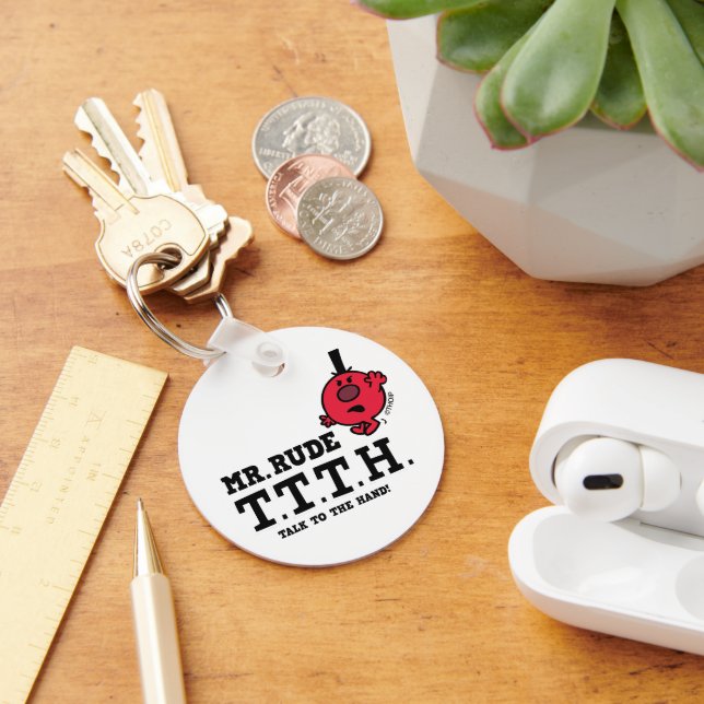 Talk To The Hand Keychain (Desk)