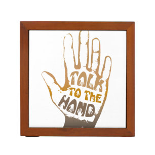Talk To The Hand Pencil/Pen Holder