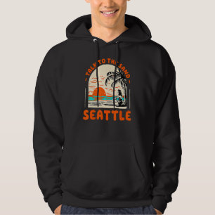 Talk To The Sand Seattle Beach Washington Ocean Su Hoodie