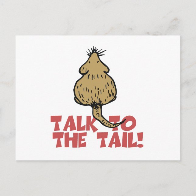 Talk to the Tail Rat Postcard (Front)