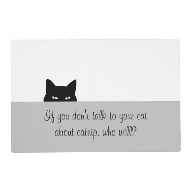 Talk to Your Cat Placemat (Back)